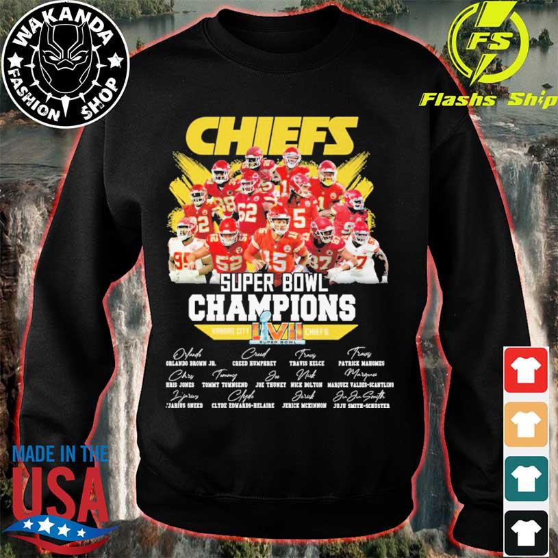 Funny Kansas city Chiefs super bowl champions signatures 2023 shirt,  hoodie, sweater, long sleeve and tank top