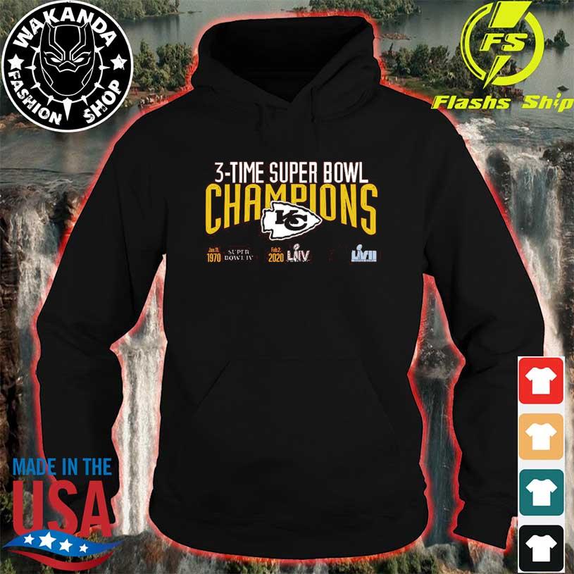 Kansas City Chiefs 3x Super Bowl Champions shirt, hoodie, sweater