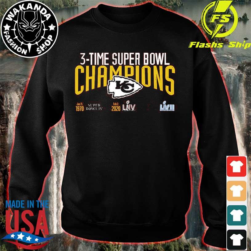 Kansas City Chiefs 3X Super Bowl Champions Shirt Chiefs Win Super