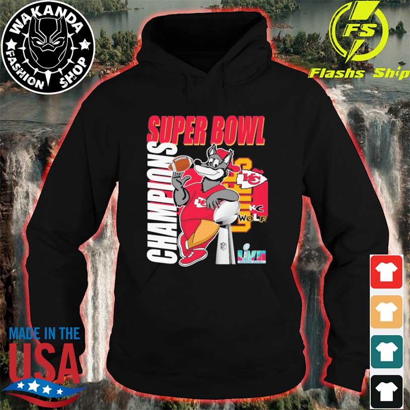 Official mascot Super Bowl Champions Kansas City Chiefs KC Wolf shirt,  hoodie, sweater, long sleeve and tank top