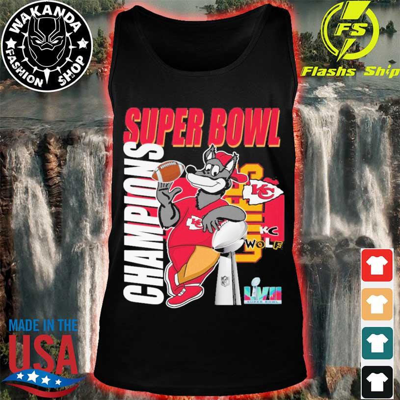 Official mascot Super Bowl Champions Kansas City Chiefs KC Wolf shirt,  hoodie, sweater, long sleeve and tank top