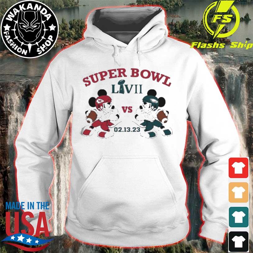 Original mickey Mouse Philadelphia Eagles vs Kansas City Chiefs Super Bowl  LVII 02 13 23 shirt, hoodie, sweater, long sleeve and tank top