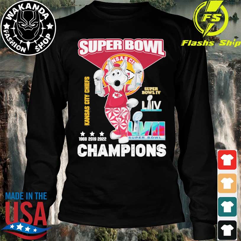 Super Bowl Kansas City Chiefs KC Wolf champions 1969 2019 2022 shirt,  hoodie, sweater and long sleeve