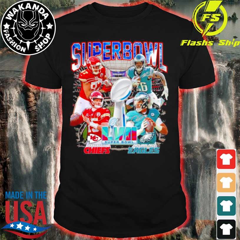 Official chiefs vs eagles super bowl 2023 matchup T-shirt, hoodie