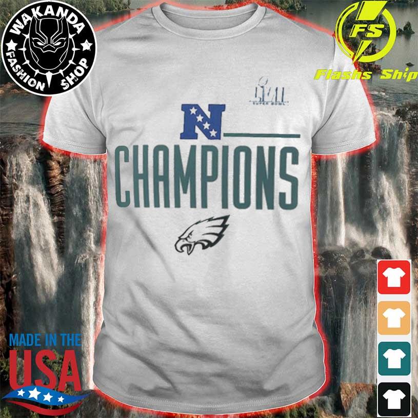 Men's Nike White Philadelphia Eagles 2022 NFC Champions Roster Long Sleeve  T-Shirt