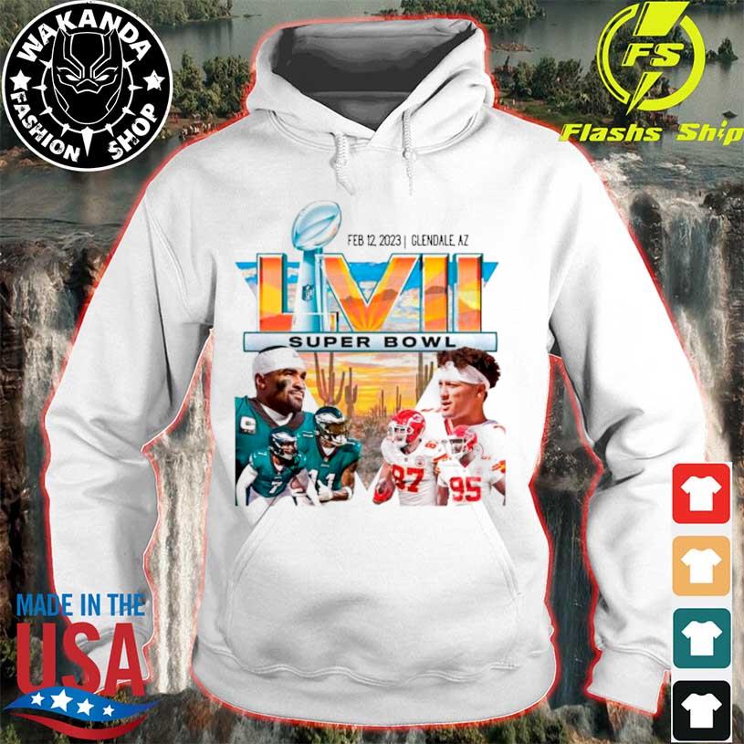 Chiefs Vs. Eagles Matchup Super Bowl Lvii Championship Shirt, hoodie,  sweater, long sleeve and tank top