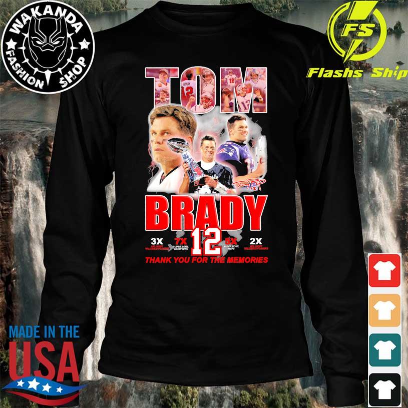 Official 44 Years 1977 2021 Tom Brady The Man The Myth The Legend Signature  Thanks For The Memories Shirt, hoodie, sweater, long sleeve and tank top