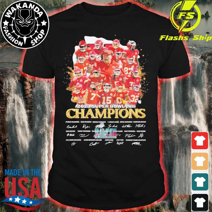 Super Bowl LVII Kansas City Chiefs 2023 Final Champions Signatures shirt,  hoodie, sweater, long sleeve and tank top