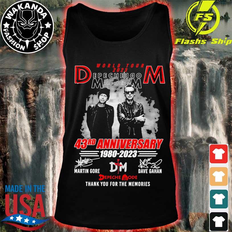 World Tour 2023 Depeche Mode 43rd Anniversary Signatures Shirt