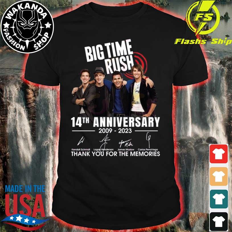 Big Time Rush 14th Anniversary 2009-2023 Thank You For The Memories  Signatures Baseball Jersey - Tagotee