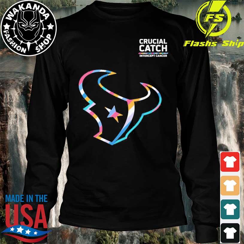 Official crucial Catch Intercept Cancer Houston Texans 2023 shirt, hoodie,  sweater, long sleeve and tank top