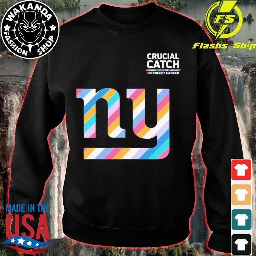 New York Giants Crucial Catch intercept cancer shirt, hoodie