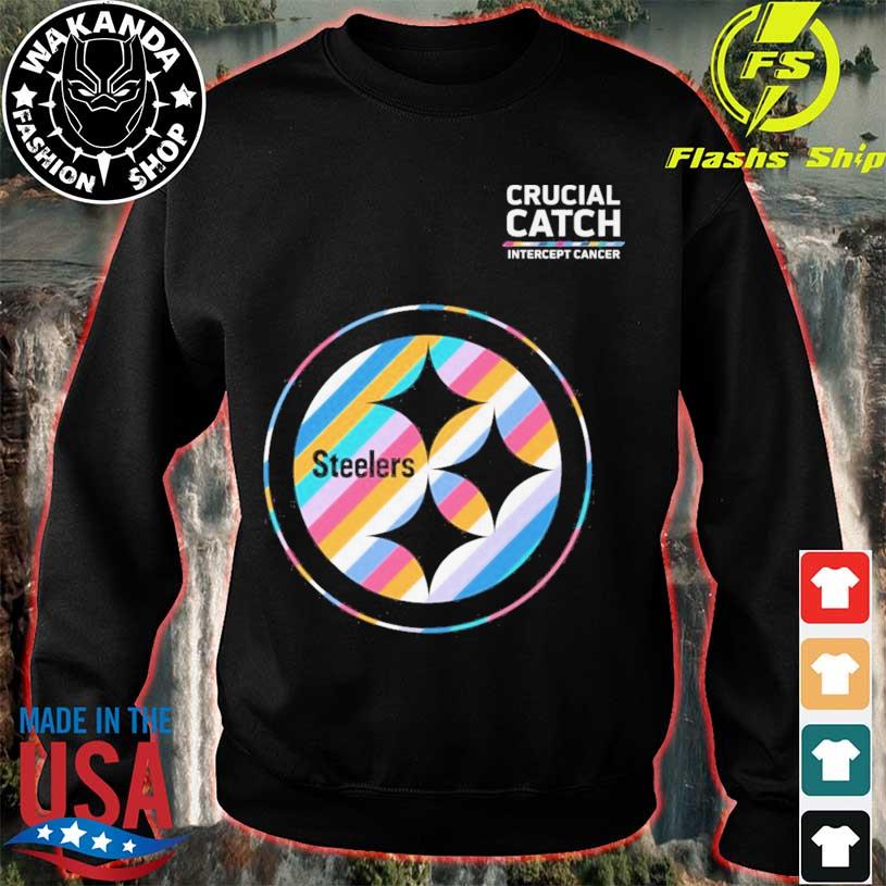 Crucial Catch Intercept Cancer Pittsburgh Steelers 2023 shirt, hoodie,  sweater, long sleeve and tank top