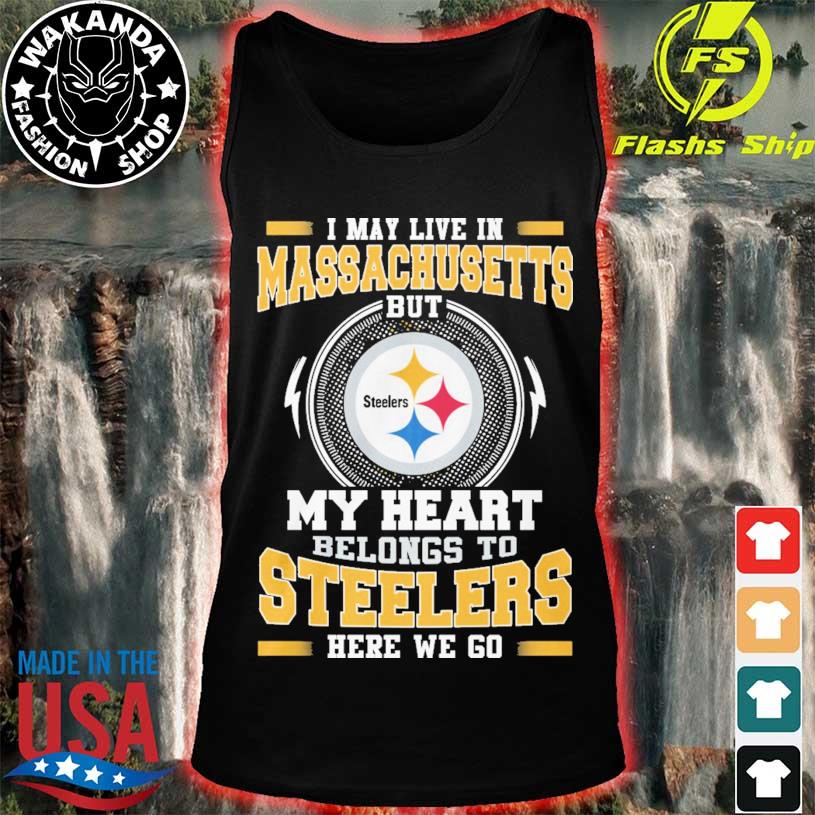 Pittsburgh Steelers Logo Heart Let's Go Steelers Shirt