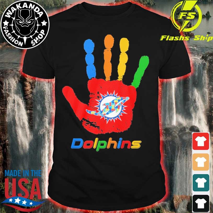 Miami Dolphins Hand Autism 2023 Shirt