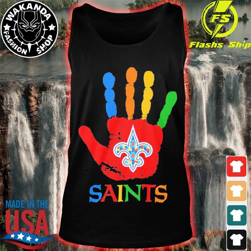 Official new Orleans Saints hand autism 2023 shirt, hoodie