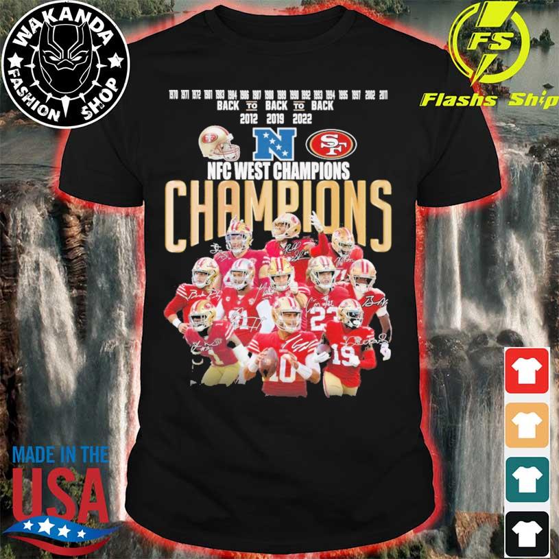 NFC West Champions San Francisco 49ers Signatures 2023 shirt, hoodie,  sweater, long sleeve and tank top