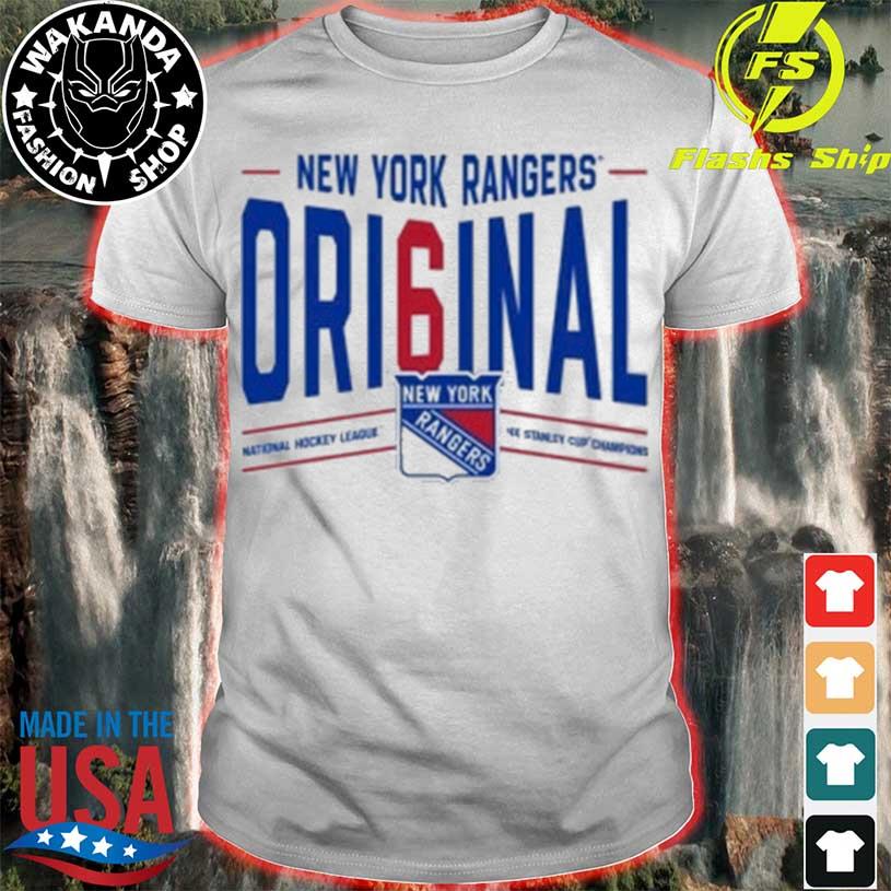 New York Rangers adidas Original Six Tri-Blend T-Shirt - Gray