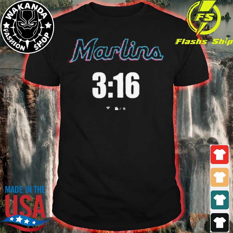 Stone Cold Steve Austin Miami Marlins Fanatics Branded 3:16 T-shirt