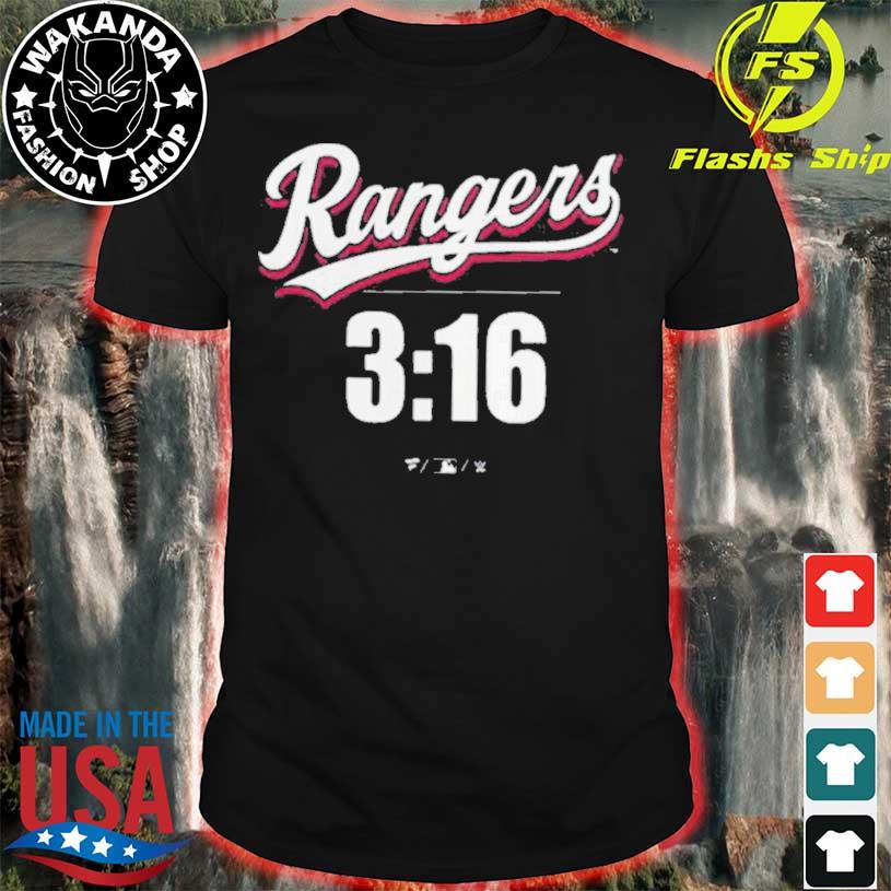 Stone Cold Steve Austin Texas Rangers Fanatics Branded 3 16 T-shirt