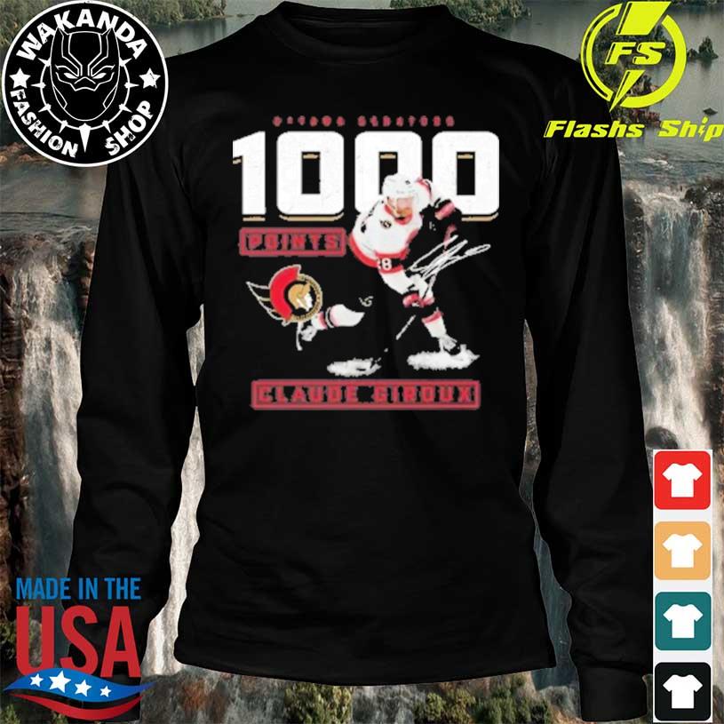 Claude Giroux Ottawa Senators 1000 Career Points T-Shirt, hoodie, sweater,  long sleeve and tank top