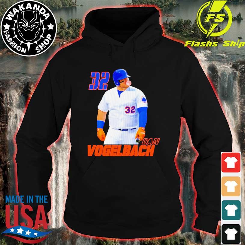 Official daniel Vogelbach 32 New York mets blowing gum shirt