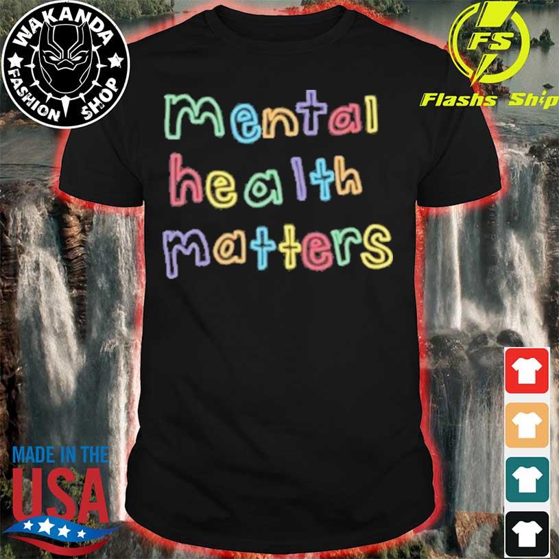 Mental Health Matters T-Shirt - Pepper | Happiness Project Large