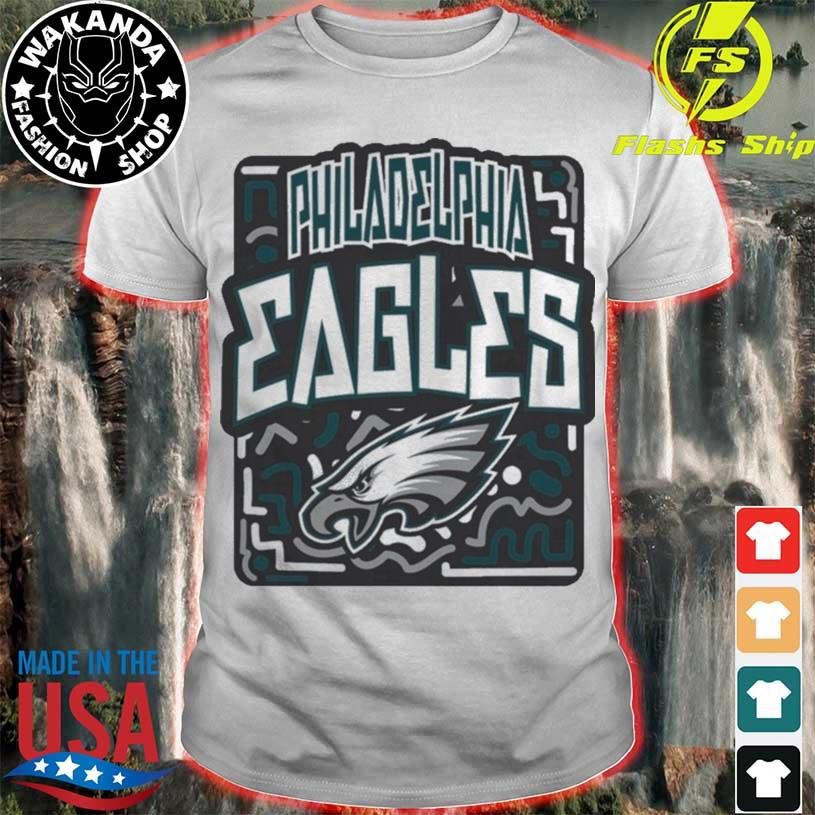 NFL Team Apparel Youth Philadelphia Eagles Tribe Vibe White T-Shirt