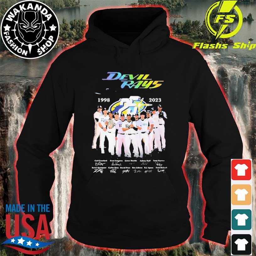 Tampa Bay Devil Rays 25th Anniversary 1998 2023 Thank You For The Memories  Team Member Signatures shirt, hoodie, sweater, long sleeve and tank top