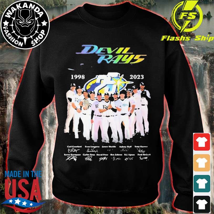 Tampa Bay Devil Rays 25th Anniversary 1998 2023 Thank You For The Memories  Signatures Shirt - Limotees
