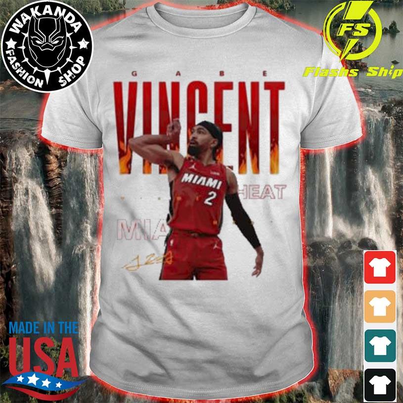 Gabe Vincent Miami Heat signature 2023 shirt, hoodie, sweater