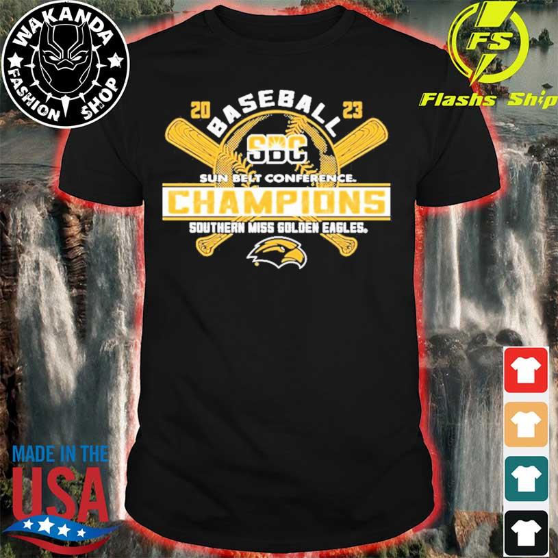 Southern Miss Golden Eagles 2023 Sun Belt Conference Champions shirt,  hoodie, sweater, long sleeve and tank top