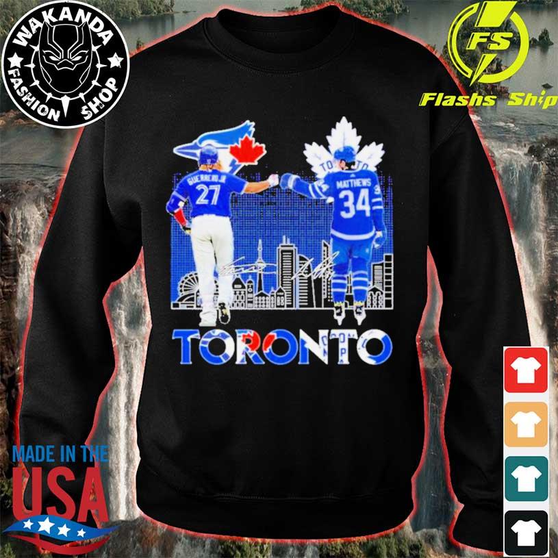 Toronto Sports Vladimir Guerrero Jr. And Auston Matthews Signatures shirt,  hoodie, sweater, long sleeve and tank top