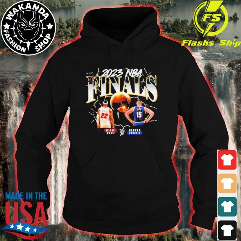 Vintage Denver Nuggets vs. Miami Heat 2023 NBA Finals Matchup Shirt, hoodie,  sweater, long sleeve and tank top