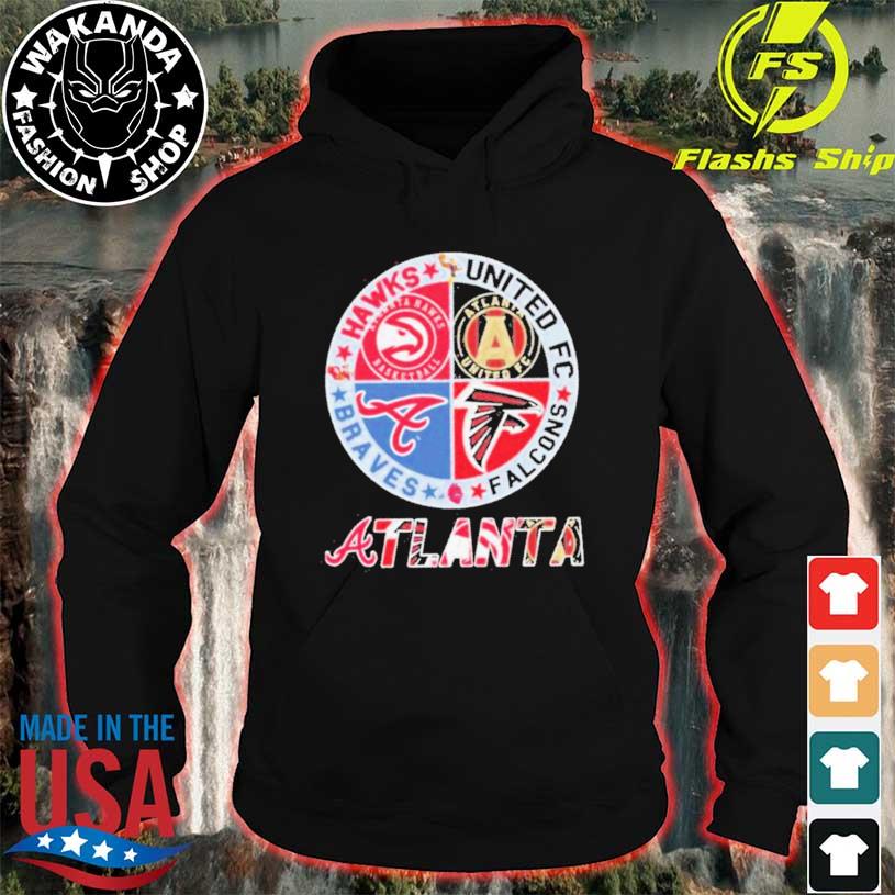 Atlanta Braves Atlanta Falcons Atlanta Hawks Atlanta United Fc Logo 2023  Shirt