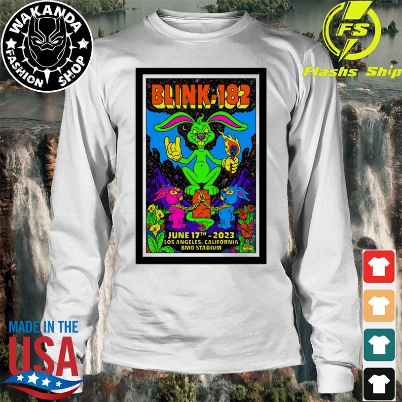 Official Blink-182 Bmo Stadium Los Angeles CA 2023 poster shirt in 2023