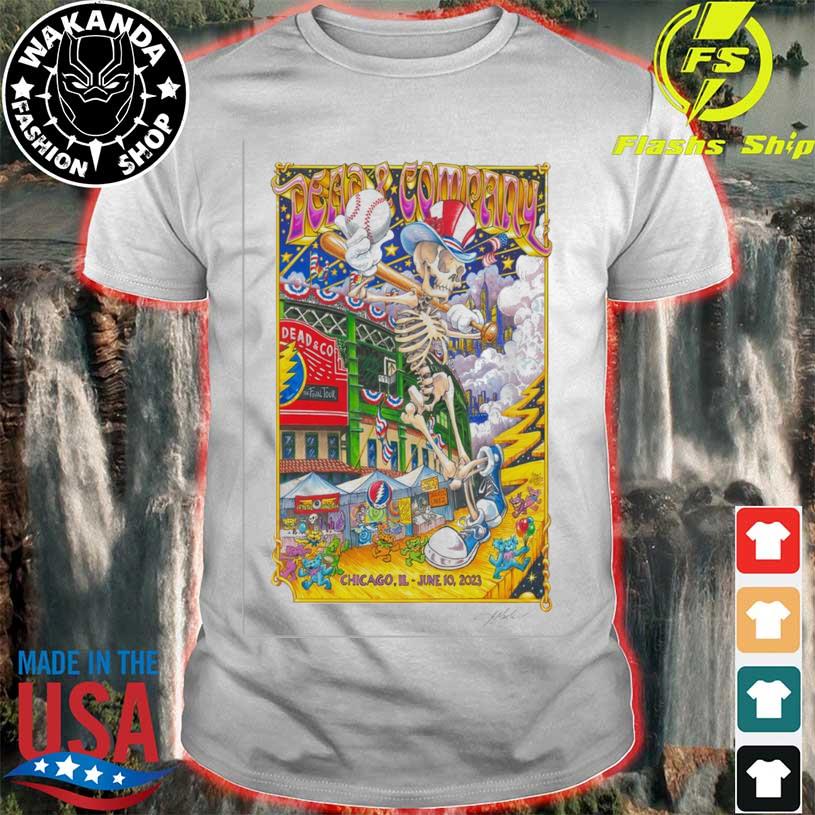 Dead & Company June 10, 2023 Wrigley Field, Chicago, IL Poster shirt, hoodie,  longsleeve, sweatshirt, v-neck tee