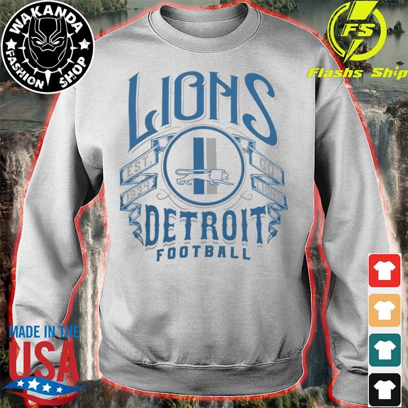 Detroit Lions Nfl X Darius Rucker Collection Logo Football Shirt