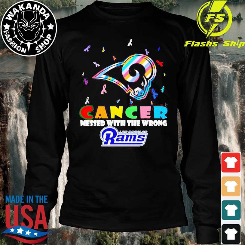 Eletees Cancer Messed with The Wrong Los Angeles Rams Shirt