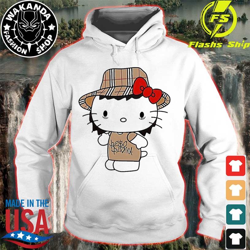 Official cartoon Peso Pluma Hello Kitty Shirt, hoodie, sweater