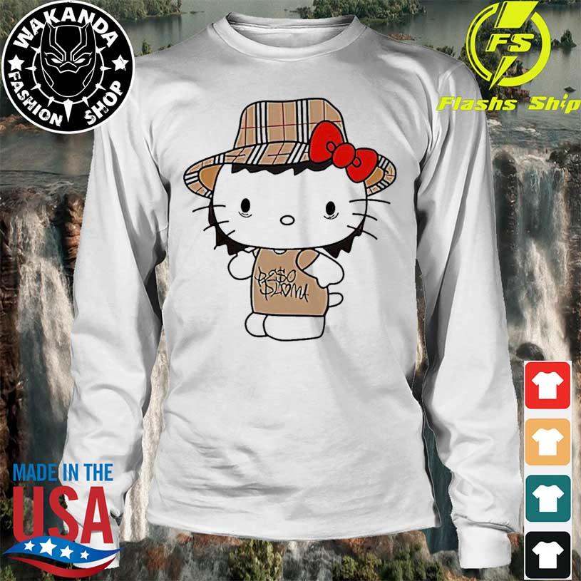 Official cartoon Peso Pluma Hello Kitty Shirt, hoodie, sweater