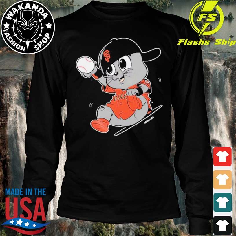 Toddler San Francisco Giants Black Mascot Baby Lou Seal shirt, hoodie,  longsleeve, sweatshirt, v-neck tee