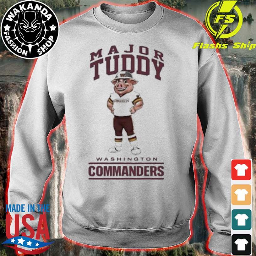 Official washington commanders toddler major tuddy shirt, hoodie