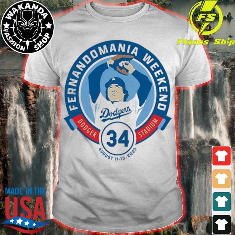 Number 34 Fernandomania Weekend Dodger Stadium 2023 Shirt, hoodie