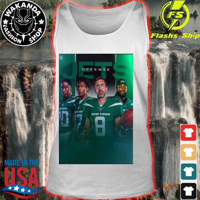 Official new york jets offense aaron rodgers dalvin cook T-shirts