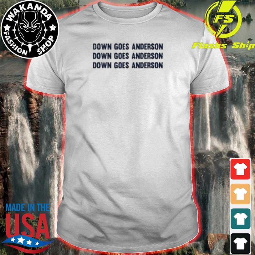 Official down Goes Anderson Shirt Jose Ramirez Vs Tim Anderson