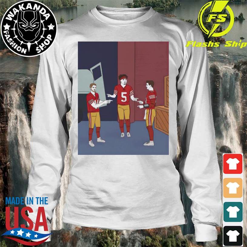 Trey Lance Jimmy Garoppolo and Tom Brady with Spiderman move shirt, hoodie,  longsleeve, sweatshirt, v-neck tee