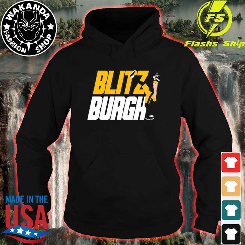 Aj Burnett Wearing Blitz Burgh shirt, hoodie, sweater, long sleeve