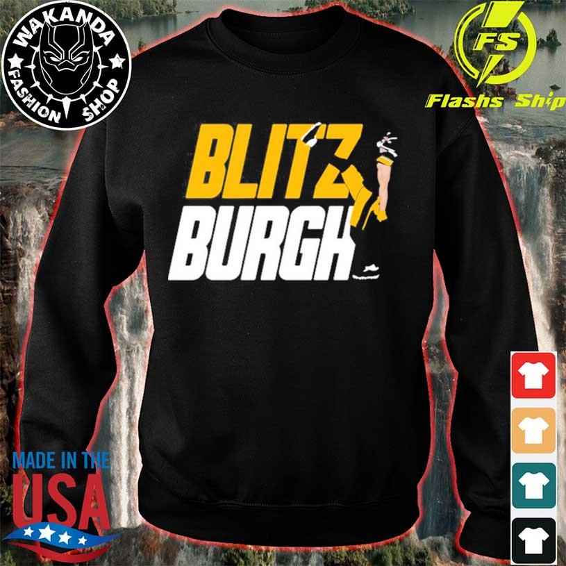 Aj Burnett Wearing Blitz Burgh shirt, hoodie, sweater, long sleeve
