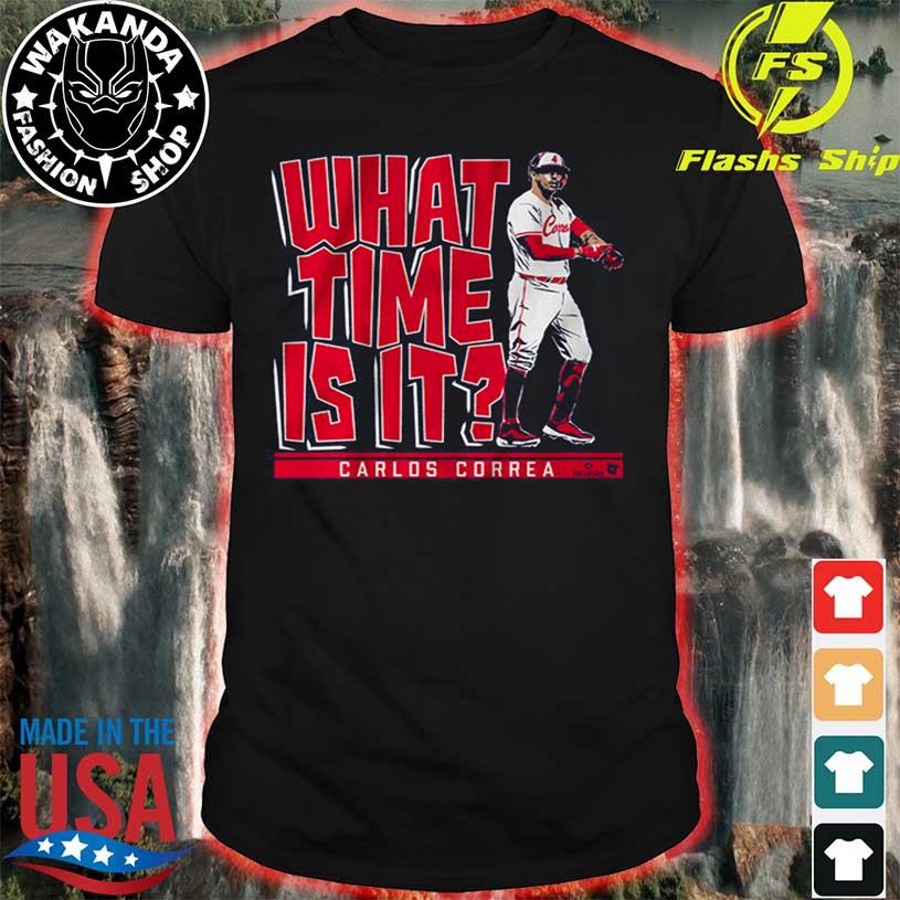 Carlos correa what time is it Minnesota shirt, hoodie, sweater, long sleeve  and tank top